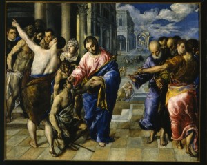 El Greco. Guarigione del Cieco. Galleria Nazionale Parma