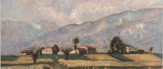 Arturo Tosi La messe olio su tela 1926 circa cm 100 x 120 Firenze, Palazzo Pitti, Galleria d’arte moderna