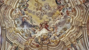 Caltagirone (CT), Chiesa di San Bonaventura, soffitto affrescato