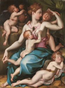 Allegoria della Carità 1550-1560 Tavola Madrid, Museo Nacional del Prado 