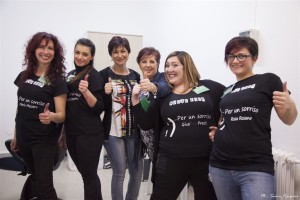 Antonella Macaluso e Giuseppina Genzone con il team Nuovo look per un sorriso