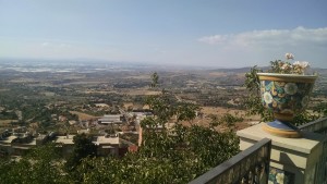 La magnifica vista dal belvedere